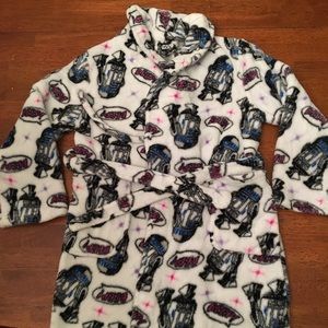 Star Wars bathrobe with waist belt.